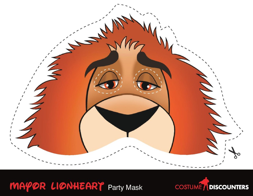 mayor lionheart-Mask-zootopia-zoomania-mascaras-printable-free-gratis-cumpleanos-fiesta